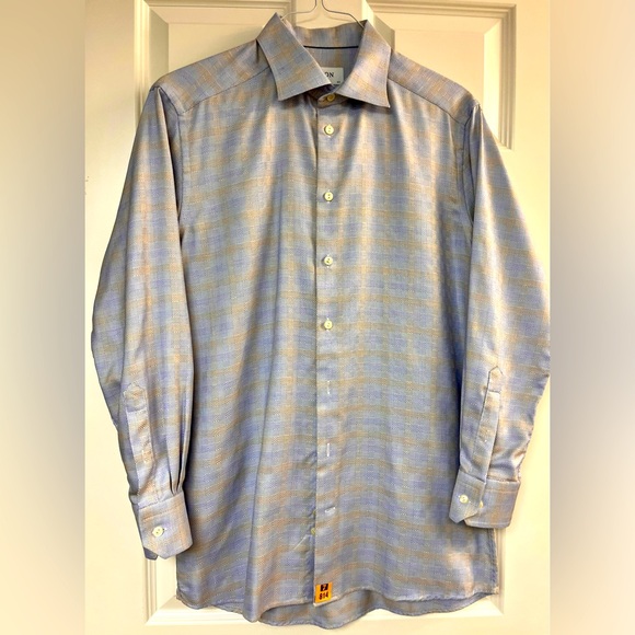 Beautiful ETON dress shirt. Size 42, 16.5, 32 sleeves. Amazing quality. - Picture 1 of 3